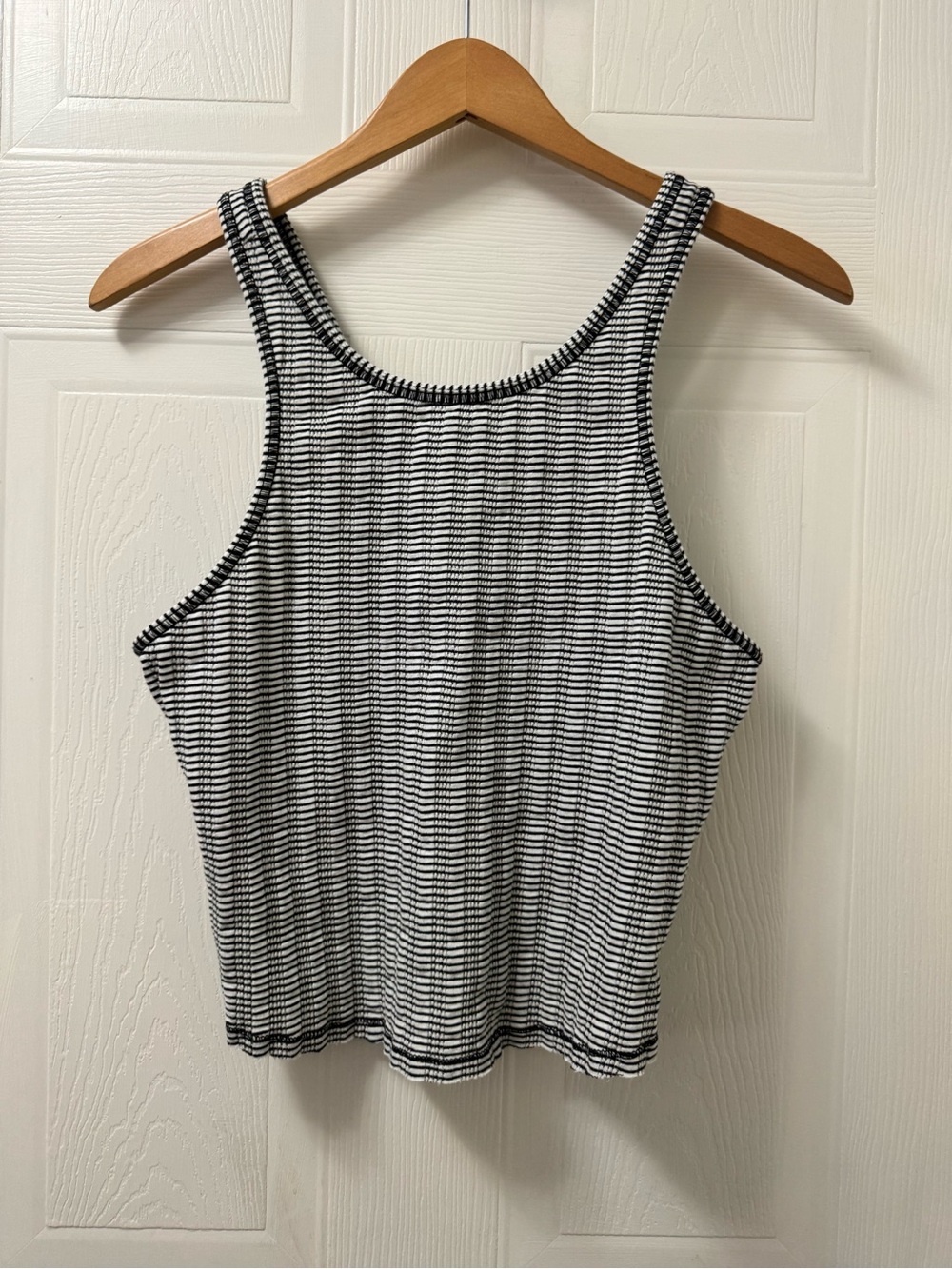 We The Free Black and White Striped Tank Top - Picture 4 of 6
